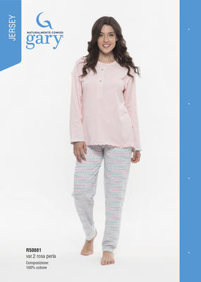 PIGIAMA DONNA M/L R50081 Tellini S.r.l. Ingrosso Abbigliamento